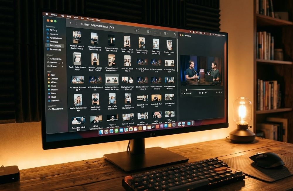 Complete monthly content bundles. One shoot day, multiple content pieces. We handle strategy, scripting, filming, and editing — you just show up for 3 hours.